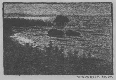 Walter Baasch Heimatskizzen 1920 "Rund um Eckernfrde" - Windebyer Noor